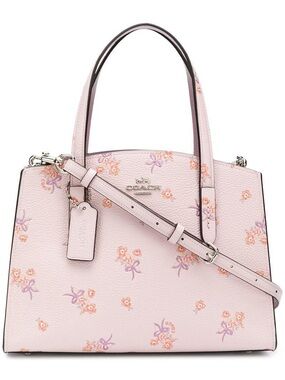 Coach Charlie 28 in floral pink ice print. Review call outs!!